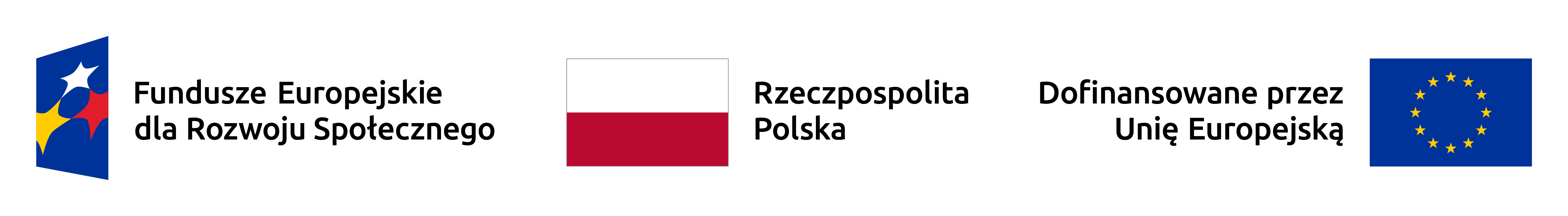 Loga FERS Zestawienie znaków - Fundusze Europejskie dla Rozwoju Społecznego