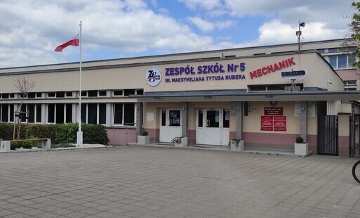 Szkoła, Mechanik, Flaga, Zespół Szkół Nr 5, Wałbrzych